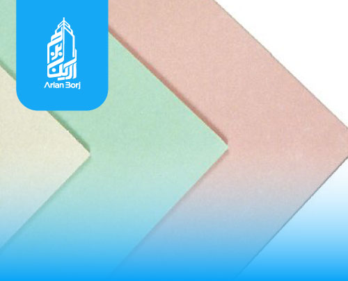 صفحات روکش ‌دار گچی